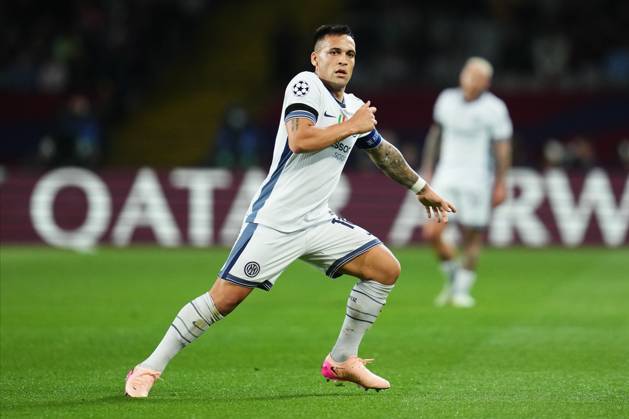 ESP: FC Barcelona, Barca Inter de Milan. UEFA Champions League match. Semi-Finals, firs leg Lautaro Martinez of Inter Milan during the UEFA Champions League match, Semi-Finals, firs leg, between FC Barcelona and Inter de Milan played at Lluis Companys Stadium on April 30 2025 in Barcelona Spain. kpng Copyright: xBaguxBlancox xPressinphotox PS_240530_BAR_INT_886