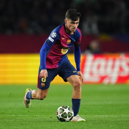 ESP: FC Barcelona, Barca Inter de Milan. UEFA Champions League match. Semi-Finals, firs leg Pedro Gonzalez Pedri of FC Barcelona during the UEFA Champions League match, Semi-Finals, firs leg, between FC Barcelona and Inter de Milan played at Lluis Companys Stadium on April 30 2025 in Barcelona Spain. kpng Copyright: xBaguxBlancox xPressinphotox PS_240530_BAR_INT_906