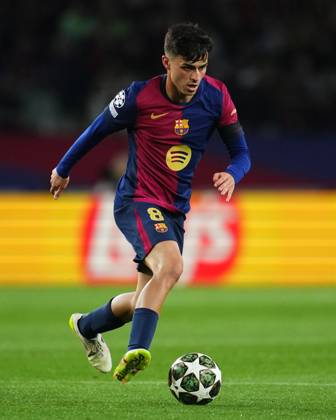 ESP: FC Barcelona, Barca Inter de Milan. UEFA Champions League match. Semi-Finals, firs leg Pedro Gonzalez Pedri of FC Barcelona during the UEFA Champions League match, Semi-Finals, firs leg, between FC Barcelona and Inter de Milan played at Lluis Companys Stadium on April 30 2025 in Barcelona Spain. kpng Copyright: xBaguxBlancox xPressinphotox PS_240530_BAR_INT_907