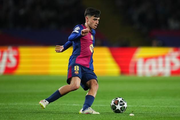 ESP: FC Barcelona, Barca Inter de Milan. UEFA Champions League match. Semi-Finals, firs leg Pedro Gonzalez Pedri of FC Barcelona during the UEFA Champions League match, Semi-Finals, firs leg, between FC Barcelona and Inter de Milan played at Lluis Companys Stadium on April 30 2025 in Barcelona Spain. kpng Copyright: xBaguxBlancox xPressinphotox PS_240530_BAR_INT_908