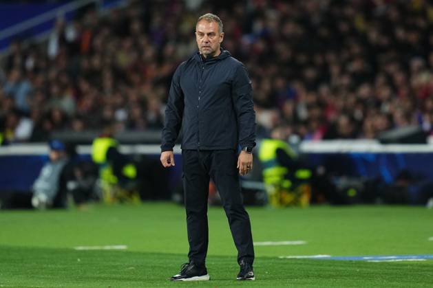 ESP: FC Barcelona, Barca Inter de Milan. UEFA Champions League match. Semi-Finals, firs leg FC Barcelona head coach Hansi Flick during the UEFA Champions League match, Semi-Finals, firs leg, between FC Barcelona and Inter de Milan played at Lluis Companys Stadium on April 30 2025 in Barcelona Spain. kpng Copyright: xBaguxBlancox xPressinphotox PS_240530_BAR_INT_1179