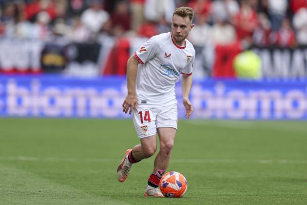 ESP: Sevilla FC-CD Leganes. La Liga EA Sports. Date 34. Gerard Fernandez Peque of Sevilla FC during the La Liga EA Sports match between Sevilla FC and CD Leganes played at Ramon Sanchez Pizjuan Stadium on May 04, 2025 in Sevilla, Spain. kpng Copyright: xAntonioxPozox xPRESSINPHOTOx AP_240504_SEV_LEG_108