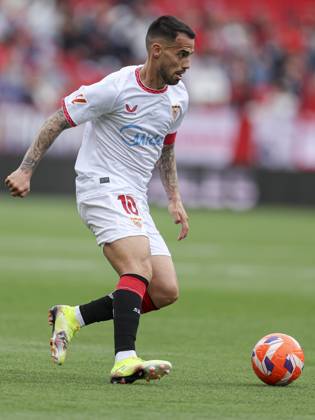 ESP: Sevilla FC-CD Leganes. La Liga EA Sports. Date 34. Jesus Joaquin Fernandez Suso of Sevilla FC during the La Liga EA Sports match between Sevilla FC and CD Leganes played at Ramon Sanchez Pizjuan Stadium on May 04, 2025 in Sevilla, Spain. kpng Copyright: xAntonioxPozox xPRESSINPHOTOx AP_240504_SEV_LEG_110