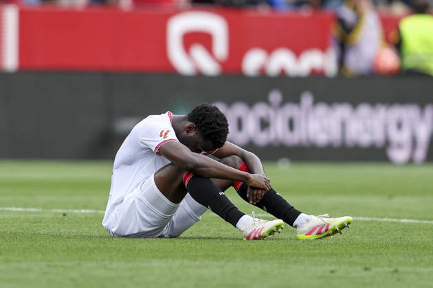 ESP: Sevilla FC-CD Leganes. La Liga EA Sports. Date 34. Sebastien Haller of CD Leganes during the La Liga EA Sports match between Sevilla FC and CD Leganes played at Ramon Sanchez Pizjuan Stadium on May 04, 2025 in Sevilla, Spain. kpng Copyright: xAntonioxPozox xPRESSINPHOTOx AP_240504_SEV_LEG_176