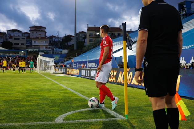 Samuel Dahl seen during Liga Portugal game between teams of GD Estoril Praia and SL Benfica at Estadio Antonio Coimbra da Mota (Maciej Rogowski) Estoril Estadio Antonio Coimbra da Mota Portugal Copyright: xMaciejxRogowskix estslb2425-081