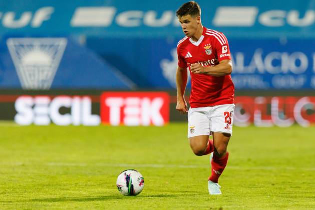 Samuel Dahl seen during Liga Portugal game between teams of GD Estoril Praia and SL Benfica at Estadio Antonio Coimbra da Mota (Maciej Rogowski) Estoril Estadio Antonio Coimbra da Mota Portugal Copyright: xMaciejxRogowskix estslb2425-211