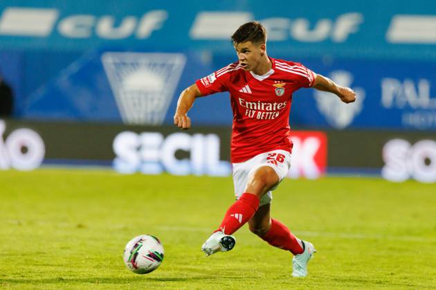 Samuel Dahl seen during Liga Portugal game between teams of GD Estoril Praia and SL Benfica at Estadio Antonio Coimbra da Mota (Maciej Rogowski) Estoril Estadio Antonio Coimbra da Mota Portugal Copyright: xMaciejxRogowskix estslb2425-212