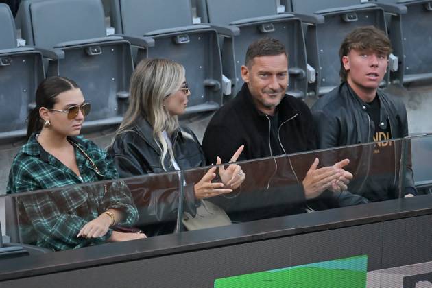 Francesco Totti visits tennis tournament in Rome