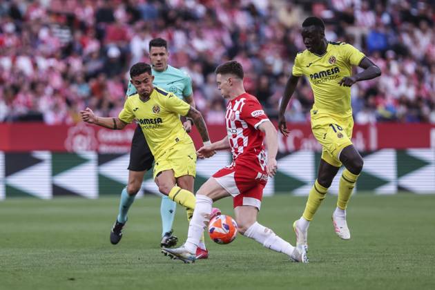May 10, 2025, Girona, Girona, SPAIN: Yeremi Pino of Villarreal CF in action during the Spanish league, La Liga EA Sports, football match played between Girona FC and Villarreal CF at Estadio de Montilivi on May 10, 2025 in Girona, Spain. Girona SPAIN - ZUMAa181 20250510_zaa_a181_124 Copyright: xJavierxBorregox