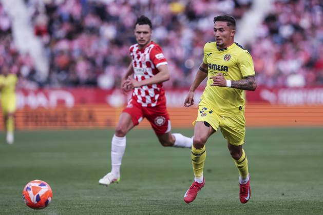 May 10, 2025, Girona, Girona, SPAIN: Yeremi Pino of Villarreal CF in action during the Spanish league, La Liga EA Sports, football match played between Girona FC and Villarreal CF at Estadio de Montilivi on May 10, 2025 in Girona, Spain. Girona SPAIN - ZUMAa181 20250510_zaa_a181_133 Copyright: xJavierxBorregox