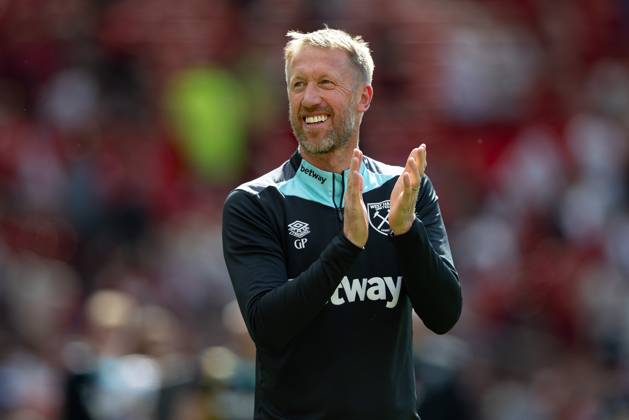 Manchester United, ManU FC v West Ham United FC West Ham United manager Graham Potter celebrates after the Manchester United FC v West Ham United FC English Premier League match at Old Trafford, Manchester, England, United Kingdom on 11 May 2025 Credit: Ian Stephen Every Second Media Editorial use only. All images are copyright Every Second Media Limited. No images may be reproduced without prior permission. All rights reserved. Premier League and Football League images are subject to licensing agreements with Football DataCo Limited. see https: www.football-dataco.com Copyright: xIMAGO EveryxSecondxMediax ESM-1478-0049 IanxStephenx xEveryxSecondxMediax