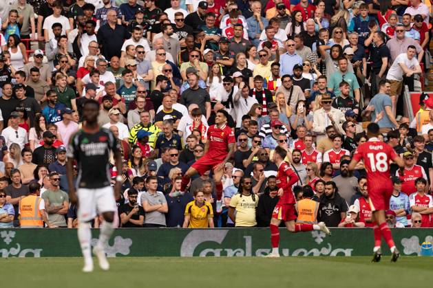 Liverpool FC v Arsenal FC - Premier League Liverpool s Luis Diaz celebrates after scoring their second goal during the Premier League match between Liverpool and Arsenal at Anfield in Liverpool, England, on May 11, 2025. Liverpool Merseyside United Kingdom  Copyright: xMIxNewsx originalFilename:fletcher-liverpoo250511_npMNV