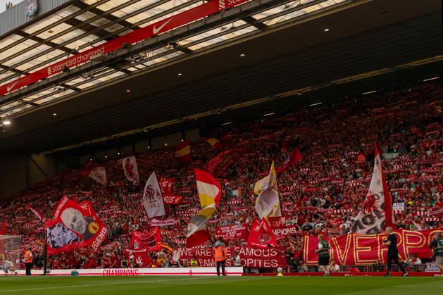 Liverpool FC v Arsenal FC - Premier League A general view of the Kop during the Premier League match between Liverpool and Arsenal at Anfield in Liverpool, England, on May 11, 2025. Liverpool Merseyside United Kingdom  Copyright: xMIxNewsx originalFilename:fletcher-liverpoo250511_npoiy