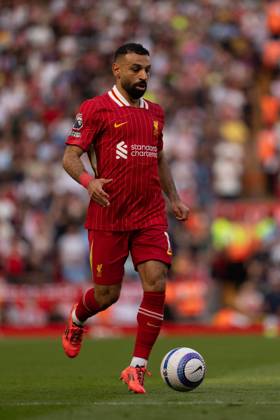 Liverpool FC v Arsenal FC - Premier League Liverpool s Mohamed Salah is seen in action during the Premier League match between Liverpool and Arsenal at Anfield in Liverpool, England, on May 11, 2025. Liverpool Merseyside United Kingdom  Copyright: xMIxNewsx originalFilename:fletcher-liverpoo250511_npsOd