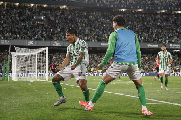 Real Betis-CA Osasuna. La Liga EA Sports match. Date 35 Juan Camilo Cucho Hernandez of Real Betis during the La Liga EA Sports match between Real Betis v CA Osasuna played at Benito Villamarin Stadium on 11 May 2025 in Barcelona, Spain. kpng Copyright: xAntonioxPozox xPRESSINPHOTOx AP_240511_BET_OSA_890