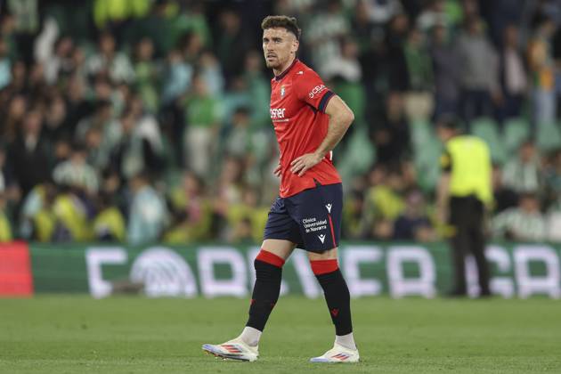 Real Betis-CA Osasuna. La Liga EA Sports match. Date 35 Kike Barja of CA Osasuna during the La Liga EA Sports match between Real Betis v CA Osasuna played at Benito Villamarin Stadium on 11 May 2025 in Barcelona, Spain. kpng Copyright: xAntonioxPozox xPRESSINPHOTOx AP_240511_BET_OSA_1005