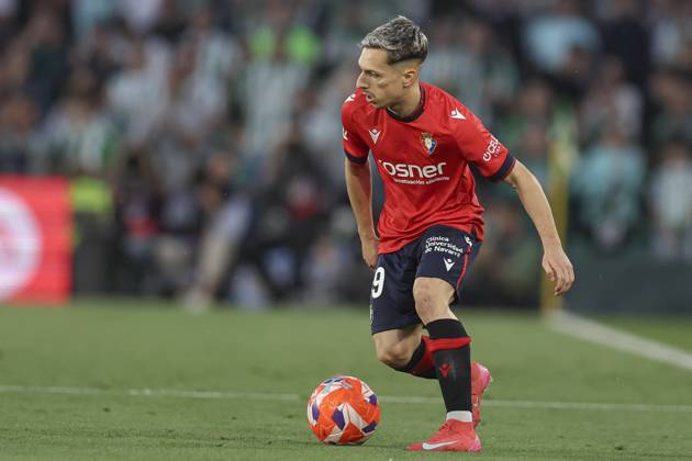 Real Betis-CA Osasuna. La Liga EA Sports match. Date 35 Bryan Zaragoza of CA Osasuna during the La Liga EA Sports match between Real Betis v CA Osasuna played at Benito Villamarin Stadium on 11 May 2025 in Barcelona, Spain. kpng Copyright: xAntonioxPozox xPRESSINPHOTOx AP_240511_BET_OSA_941
