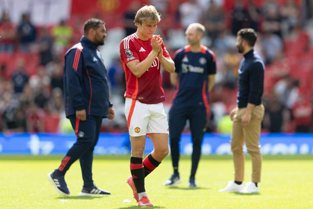 Manchester United, ManU FC v West Ham United FC Rasmus Hojlund (9) of Manchester United after the Manchester United FC v West Ham United FC English Premier League match at Old Trafford, Manchester, England, United Kingdom on 11 May 2025 Credit: Ian Stephen Every Second Media Editorial use only. All images are copyright Every Second Media Limited. No images may be reproduced without prior permission. All rights reserved. Premier League and Football League images are subject to licensing agreements with Football DataCo Limited. see https: www.football-dataco.com Copyright: xIMAGO EveryxSecondxMediax ESM-1478-0116 IanxStephenx xEveryxSecondxMediax
