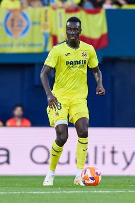 LaLiga EA Sports, Villarreal v Leganes VILLARREAL, SPAIN - MAY 14: Pape Gueye Left-Back of Villarreal CF runs with the ball during the LaLiga EA Sports match between Villarreal FC and Leganes at Estadio de la Ceramica on May 14, 2025 in Villarreal, Spain. (Photo by Jose Torres Photo Players Images Magara Press) Villarreal Estadio de la Ceramica Spain Copyright: xJosexTorresx