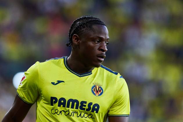 LaLiga EA Sports, Villarreal v Leganes VILLARREAL, SPAIN - MAY 14: Etta Eyong looks on during the LaLiga EA Sports match between Villarreal FC and Leganes at Estadio de la Ceramica on May 14, 2025 in Villarreal, Spain. (Photo by Jose Torres Photo Players Images Magara Press) Villarreal Estadio de la Ceramica Spain Copyright: xJosexTorresx