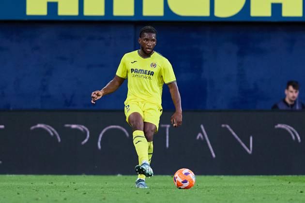 LaLiga EA Sports, Villarreal v Leganes VILLARREAL, SPAIN - MAY 14: Willy Kambwala Centre-Back of Villarreal CF passes the ball during the LaLiga EA Sports match between Villarreal FC and Leganes at Estadio de la Ceramica on May 14, 2025 in Villarreal, Spain. (Photo by Jose Torres Photo Players Images Magara Press) Villarreal Estadio de la Ceramica Spain Copyright: xJosexTorresx