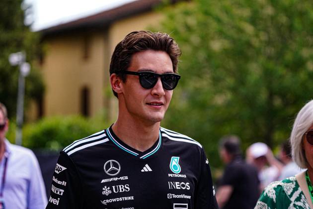 MOTORI - Formula 1 - AWS Gran Premio del Made in Italy e dell Emilia Romagna 2025 - Practice 1 and 2 George Russell (GBR) - Mercedes-AMG PETRONAS F1 Team - Mercedes W16 - Mercedes E Performance during Formula 1 AWS Gran Premio del Made in Italy e dell Emilia Romagna 2025 - Autodromo Enzo e Dino Ferrari, Imola (BO) Italy from 15th to 18th May 2025, Imola Italy Copyright: xIPAxSport ABACAx