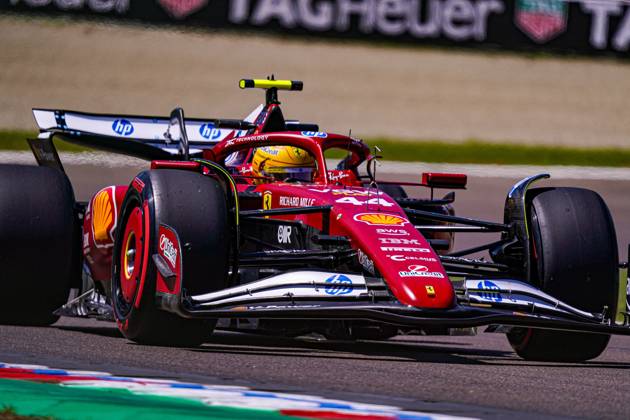 MOTORI - Formula 1 - AWS Gran Premio del Made in Italy e dell Emilia Romagna 2025 - Practice 1 and 2 Lewis Hamilton (GBR) - Scuderia Ferrari - Ferrari SF-25 - Ferrari during Formula 1 AWS Gran Premio del Made in Italy e dell Emilia Romagna 2025 - Autodromo Enzo e Dino Ferrari, Imola (BO) Italy from 15th to 18th May 2025, Imola Italy Copyright: xIPAxSport ABACAx