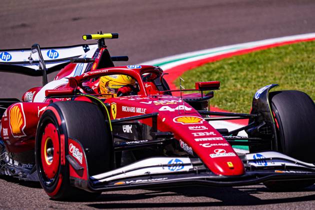 MOTORI - Formula 1 - AWS Gran Premio del Made in Italy e dell Emilia Romagna 2025 - Practice 1 and 2 Lewis Hamilton (GBR) - Scuderia Ferrari - Ferrari SF-25 - Ferrari during Formula 1 AWS Gran Premio del Made in Italy e dell Emilia Romagna 2025 - Autodromo Enzo e Dino Ferrari, Imola (BO) Italy from 15th to 18th May 2025, Imola Italy Copyright: xIPAxSport ABACAx