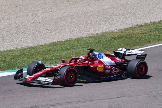 MOTORI - Formula 1 - AWS Gran Premio del Made in Italy e dell Emilia Romagna 2025 - Practice 1 and 2 Charles Leclerc of Italy driving the (16) Scuderia Ferrari SF-25 on track during AWS Gran Premio del Made in Italy e dell Emilia Romagna 2025 - Practice 1 and 2, Formula 1 Championship in Imola, Italy, May 16 2025 Imola Italy Copyright: xIPAxSport ABACAx