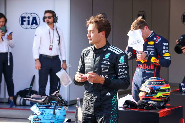 MOTORI - Formula 1 - AWS Gran Premio del Made in Italy e dell Emilia Romagna 2025 - Practice 3 and Qualifying George Russell (GBR) - Mercedes-AMG PETRONAS F1 Team - Mercedes W16 - Mercedes E Performance during Formula 1 AWS Gran Premio del Made in Italy e dell Emilia Romagna 2025 - Autodromo Enzo e Dino Ferrari, Imola (BO) Italy from 15th to 18th May 2025, Imola Italy Copyright: xIPAxSport ABACAx