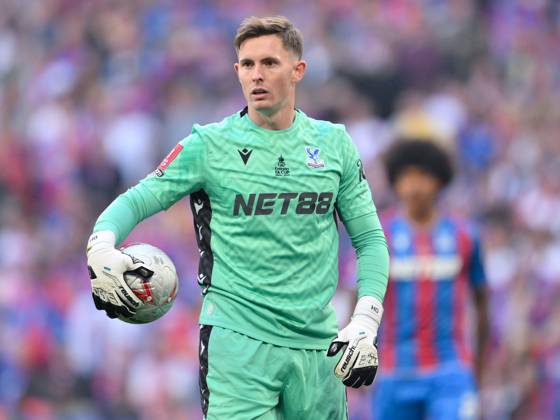 Football - 2024 2025 Emirates FA Cup - Final - Crystal Palace vs Manchester City - Wembley Stadium - Saturday 17th May 2025. Crystal Palace s Dean Henderson. COLORSPORT Ashley Western