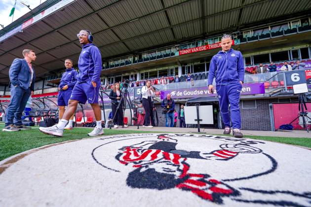 ROTTERDAM , 18-05-2025 , Stadium ˜Het Kasteel™ , Season 2024 2025 , Football , Eredivisie . Match between Sparta and PSV . PSV player Tyrell Malacia Sparta - PSV x29323267x Copyright: