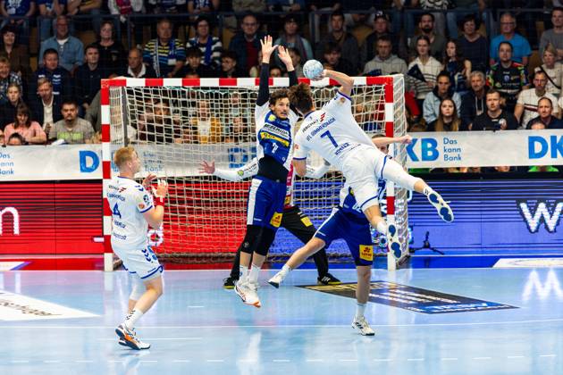 18 05 2025, GER, Handball, Men, Season 24 25, 1 Daikin Handball Bundesliga, Matchday 30, ThSV Eisenach VfL Gummersbach Julian Koester VfL Gummersbach 99817 Eisenach Werner Assmann Halle Am Sportp Thueringen Germany