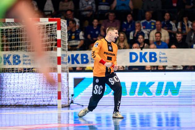 Dominik Kuzmanovic TW, VfL Gummersbach, 1 GER, Thuringia, ThSV Eisenach v VfL Gummersbach, Handball, Daikin 1 Handballbundesliga, Matchday 30, Season 2024 2025, Sunday, 18 05 2025, 16 30 GER, Thuringia, ThSV Eisenach v VfL Gummersbach, Handball, Daikin 1 Handballbundesliga, Matchday 30, Season 2024 2025, Sunday, 18 05 2025, 16 30 Eisenach Copyright: xEibner-Pressefoto MartinxHerbstx EP_MHT
