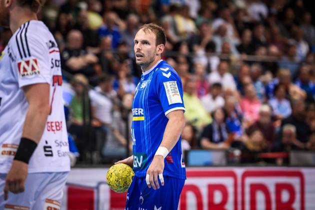 Kai Haefner TVB Stuttgart, 34 GER, TVB Stuttgart HC Erlangen, Handball, Bundesliga, HBL, 30 Matchday, Season 2024 2025, 18 05 2025, Stuttgart Porsche Arena GER, TVB Stuttgart HC Erlangen, Handball, Bundesliga, HBL, 30 Matchday, Season 2024 2025, 18 05 2025, Stuttgart Porsche Arena Stuttgart Copyright: xSandyxDinkelackerx EP_SDR