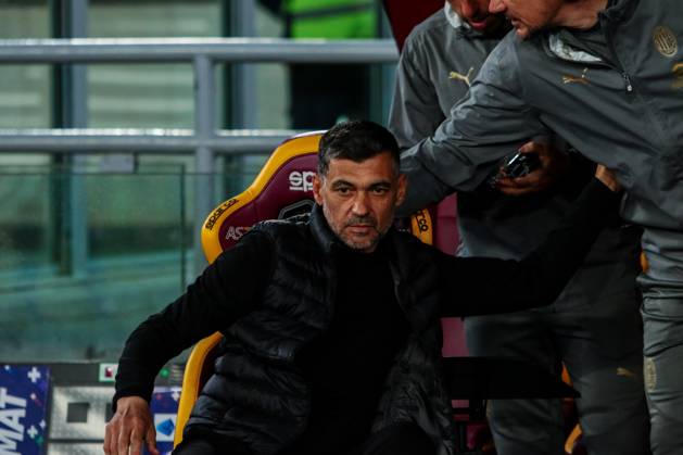 Sergio Sergio Conceicao coach of AC Milan during AS Roma vs AC Milan, Italian soccer Serie A match in Rome, Italy, May 18 2025 Copyright: xRaffaelexConti IPAxSportx xipa-agency.netx xx IPA_57895362 IPA_Agency_IPA57895362