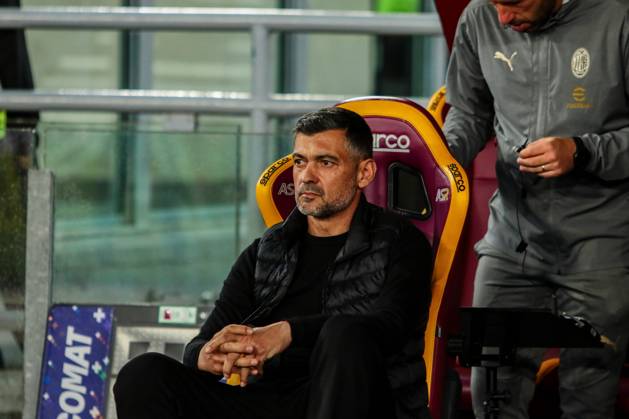 Sergio Sergio Conceicao coach of AC Milan during AS Roma vs AC Milan, Italian soccer Serie A match in Rome, Italy, May 18 2025 Copyright: xRaffaelexConti IPAxSportx xipa-agency.netx xx IPA_57895373 IPA_Agency_IPA57895373