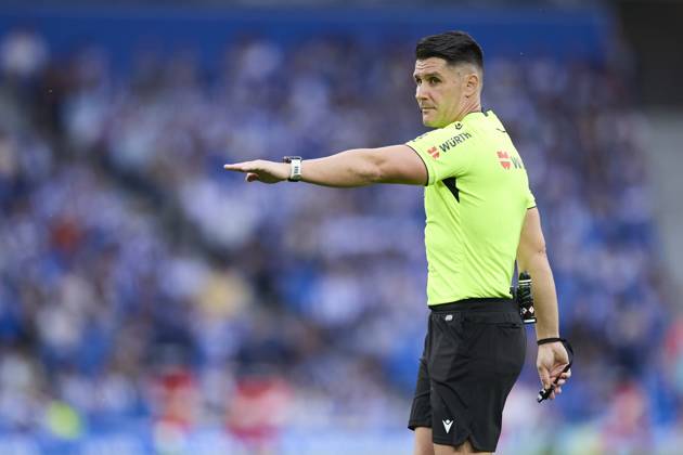 Real Sociead v Girona FC - LaLiga EA Sports Miguel Angel Ortiz Arias reacts during the LaLiga EA Sports match between Real Sociedad and Girona FC at Reale Arena on May 18, 2025, in San Sebastian, Spain. San Sebastian Reale Arena Basque Country Spain RL_RSOvGFC_000042 Copyright: xRicardoxLarreinax