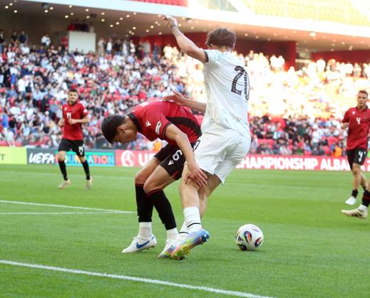 UEFA European Under-17 Championship 2024 25 Group A, in Tirana on, Albania on May 19, 2025. The football match Albania vs Portugal during the UEFA European Under-17 Championship 2024 25 Group A at Arena Kombetare stadium in Tirana, Albania, on May 19, 2025. TIRANE ALBANIA Copyright: xMALTONxDIBRAx