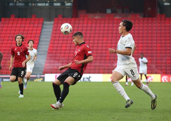 UEFA European Under-17 Championship 2024 25 Group A, in Tirana on, Albania on May 19, 2025. The football match Albania vs Portugal during the UEFA European Under-17 Championship 2024 25 Group A at Arena Kombetare stadium in Tirana, Albania, on May 19, 2025. TIRANE ALBANIA Copyright: xMALTONxDIBRAx