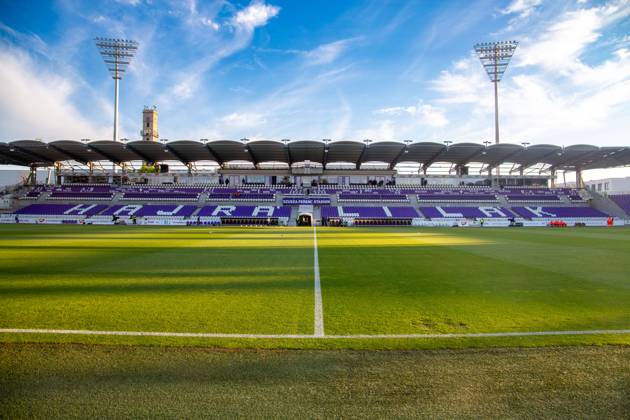 Szusza Ferenc Stadium, Budapest The traditional club Ujpest FC plays its home games here International matches are also occasionally played here Copyright: xUdoxHerrmannx