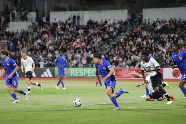UEFA European Under-17 Championship 2024 25 Group A, in Tirana on, Albania on May 19, 2025. The football match Germany vs France during the UEFA European Under-17 Championship 2024 25 Group A at the Elbasan Arena stadium in Elbasan, Albania, on May 19, 2025. TIRANE ALBANIA Copyright: xSTRINGERx