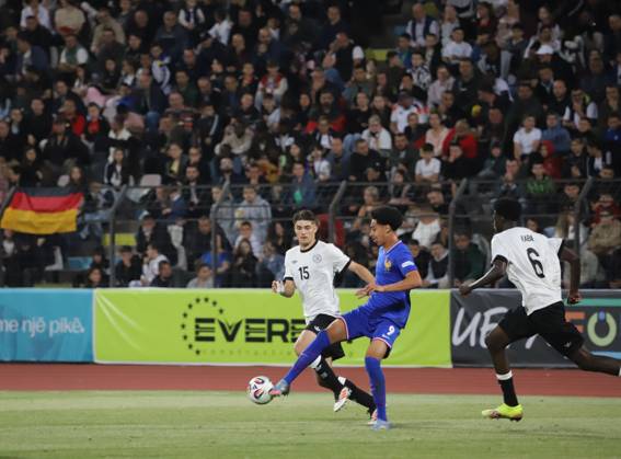 UEFA European Under-17 Championship 2024 25 Group A, in Tirana on, Albania on May 19, 2025. The football match Germany vs France during the UEFA European Under-17 Championship 2024 25 Group A at the Elbasan Arena stadium in Elbasan, Albania, on May 19, 2025. TIRANE ALBANIA Copyright: xSTRINGERx