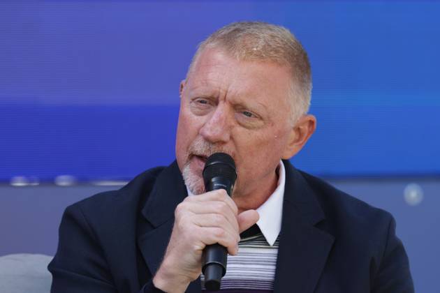 Tennis, ATP tournament in Hamburg, interview with Boris Becker