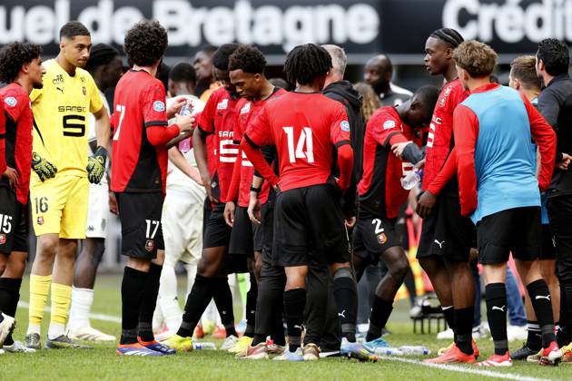 FOOTBALL : Rennes vs AS Monaco - Challenge Espoirs 2025 - Finale - 21 05 2025 The emotion of the Stade Rennais team during the Challenge Espoirs 2025, Final football match between Stade Rennais and AS Monaco on 21 May 2025 at Roazhon Park in Rennes, France - Photo Julien Kammerer PsnewZ RennesFrance Copyright: xJulienxKammererx