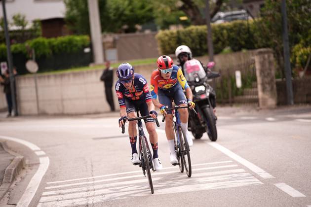 Bardet Romain of Team Picnic Postnl and Vacek Mathias of Lidl-Trek during the stage 13 of the Giro d™Italia from Rovigo to Vicenza, Italy - Friday, May 23, 2025. - cycling.  Copyright: xMarcoxAlpozzi LaPressex