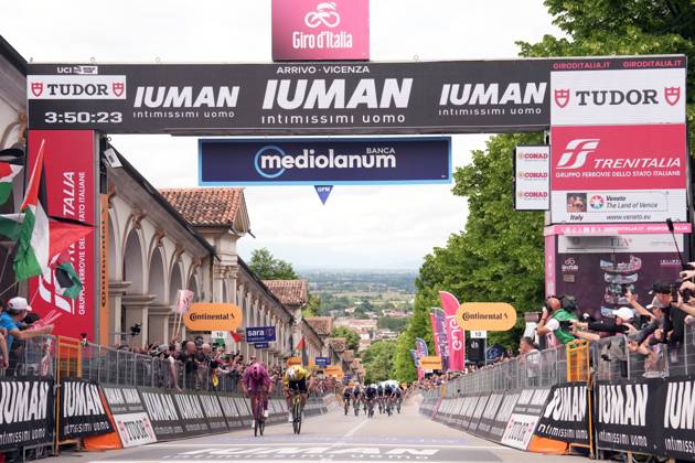 Pedersen Mads of Lidl-Trek cyclamen jersey winner of the stage during the stage 13 of the Giro d™Italia from Rovigo to Vicenza, Italy - Friday, May 23, 2025. - cycling.  Copyright: xMassimoxPaolone LaPressex