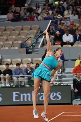 May 25, 2025, Paris, Celestynow, France: ARYNA SABALENKA during the match against Kamilla Rakhimova in the first round of French Open 2025 at Roland Garros in Paris. Sabalenka won 6:1, 6:0 Paris France - ZUMAc278 20250525_zsp_c278_006 Copyright: xMarcinxCholewinskix