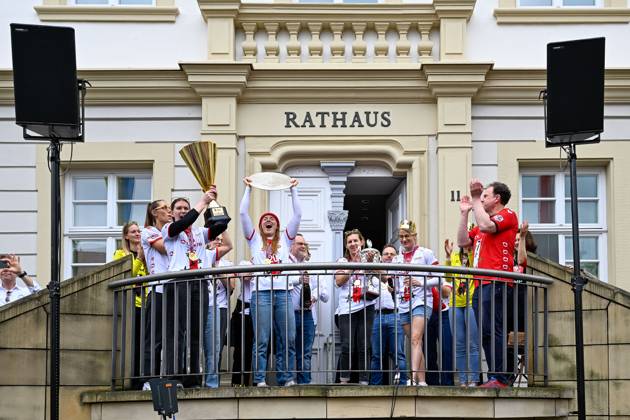 Handball, reception for the German champions in Ludwigsburg