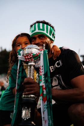 Jeremiah St. Juste seen during Taca de Portugal 2025 final game between teams of SL Benfica and Sporting CP (Maciej Rogowski) Lisboa Estadio Nacional Jamor Portugal Copyright: xMaciejxRogowskix scpslb2425-165